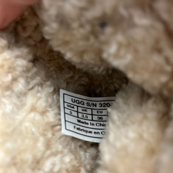 UGG Lynnea Shearling Studded Boots, Charcoal gray suede, wooden heels - Picture 8 of 12